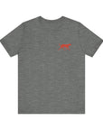 Saw Mill - Short Sleeve Vintage-Style Canine Lumberjack Graphic Tee - Back Print With Front Brand Emblem