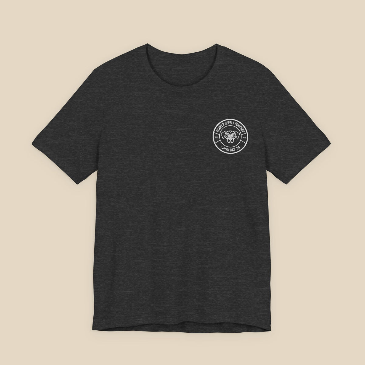 Trooper Supply Co. Logo Tee — South Bay Dog Graphic T-Shirt