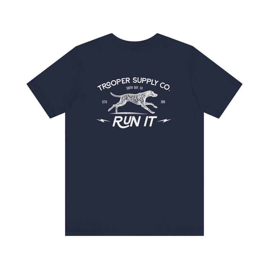 Run It - Unisex Jersey Short Sleeve Vintage Dog Graphic Tee