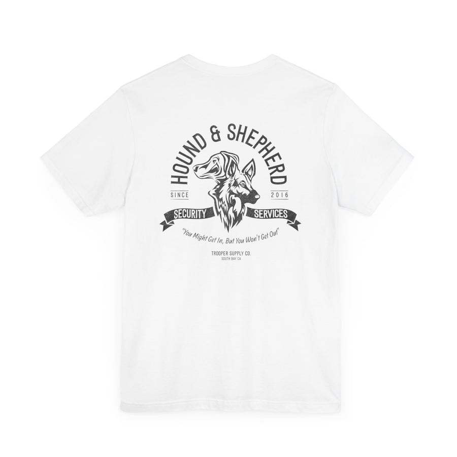 Hound & Shepherd Security Services - Unisex Jersey Short Sleeve Canine Graphic Tee