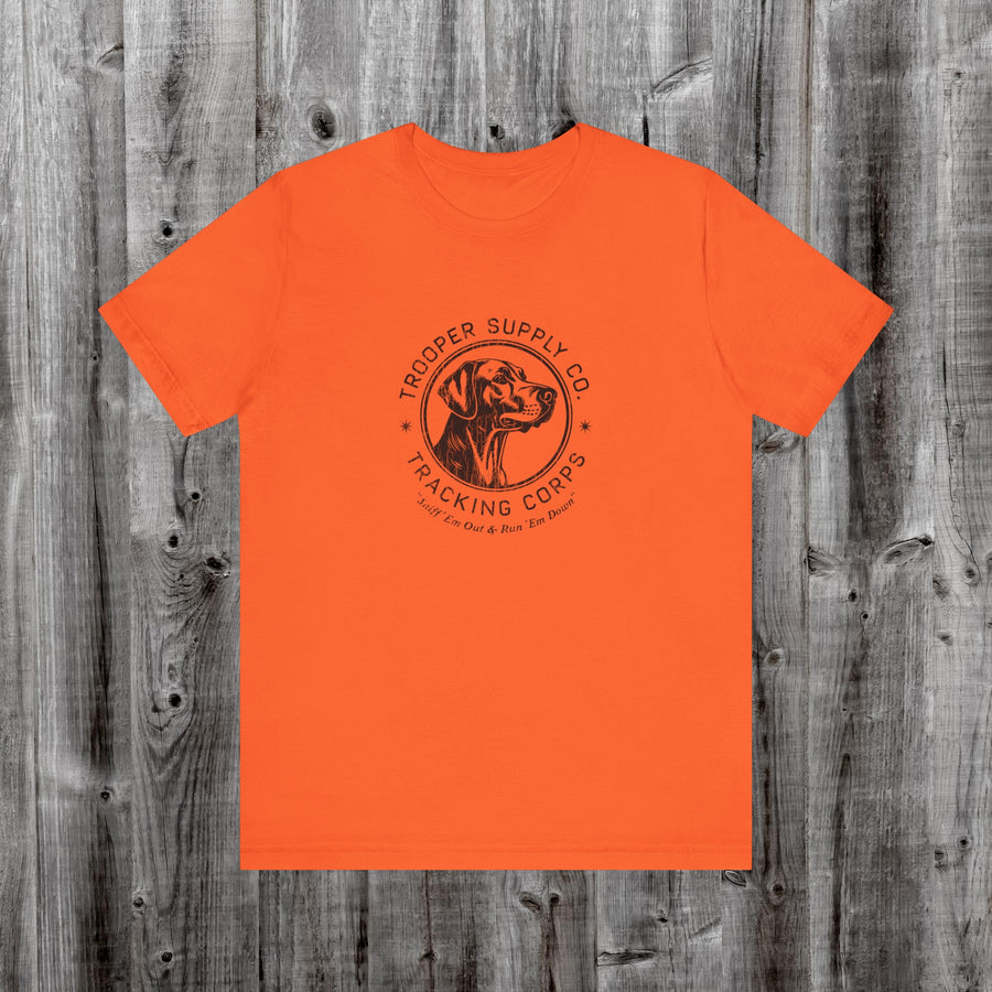 Tracking Corps - Short Sleeve Canine Graphic Tee (Front Print)