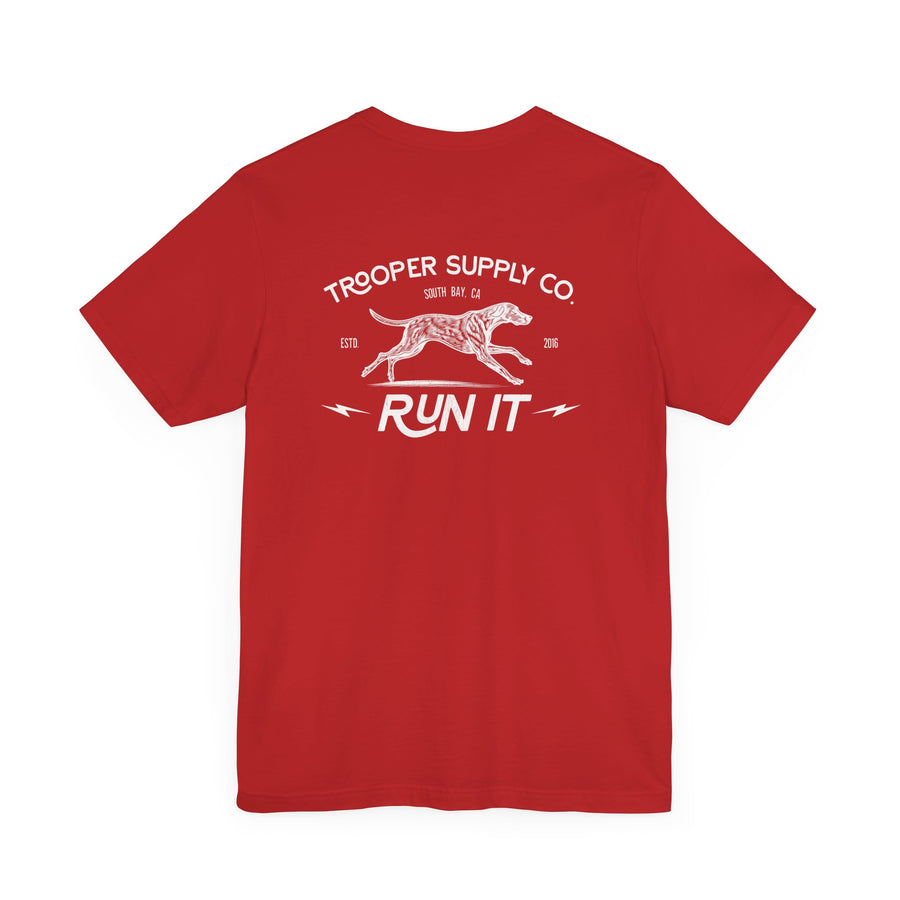 Run It - Unisex Jersey Short Sleeve Vintage Dog Graphic Tee