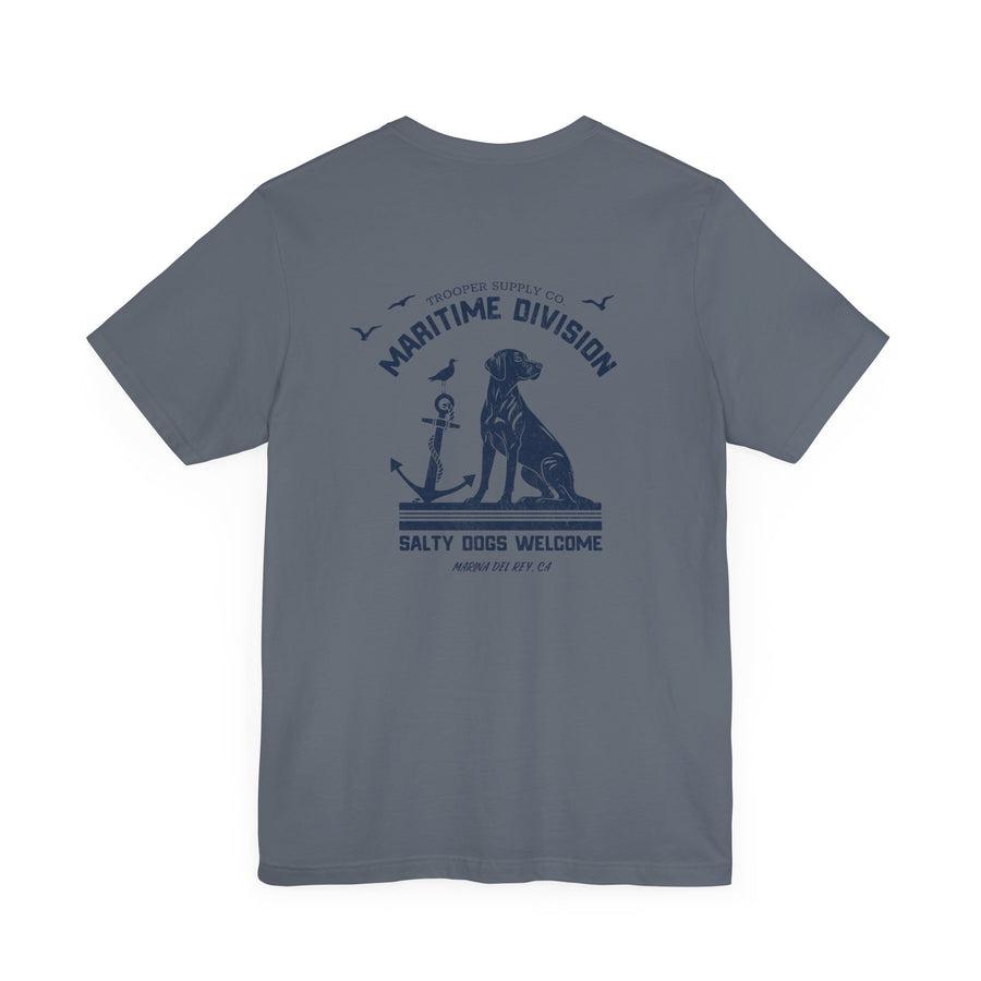 Maritime Division - Salty Dogs - Unisex Jersey Short Sleeve Canine Graphic Tee