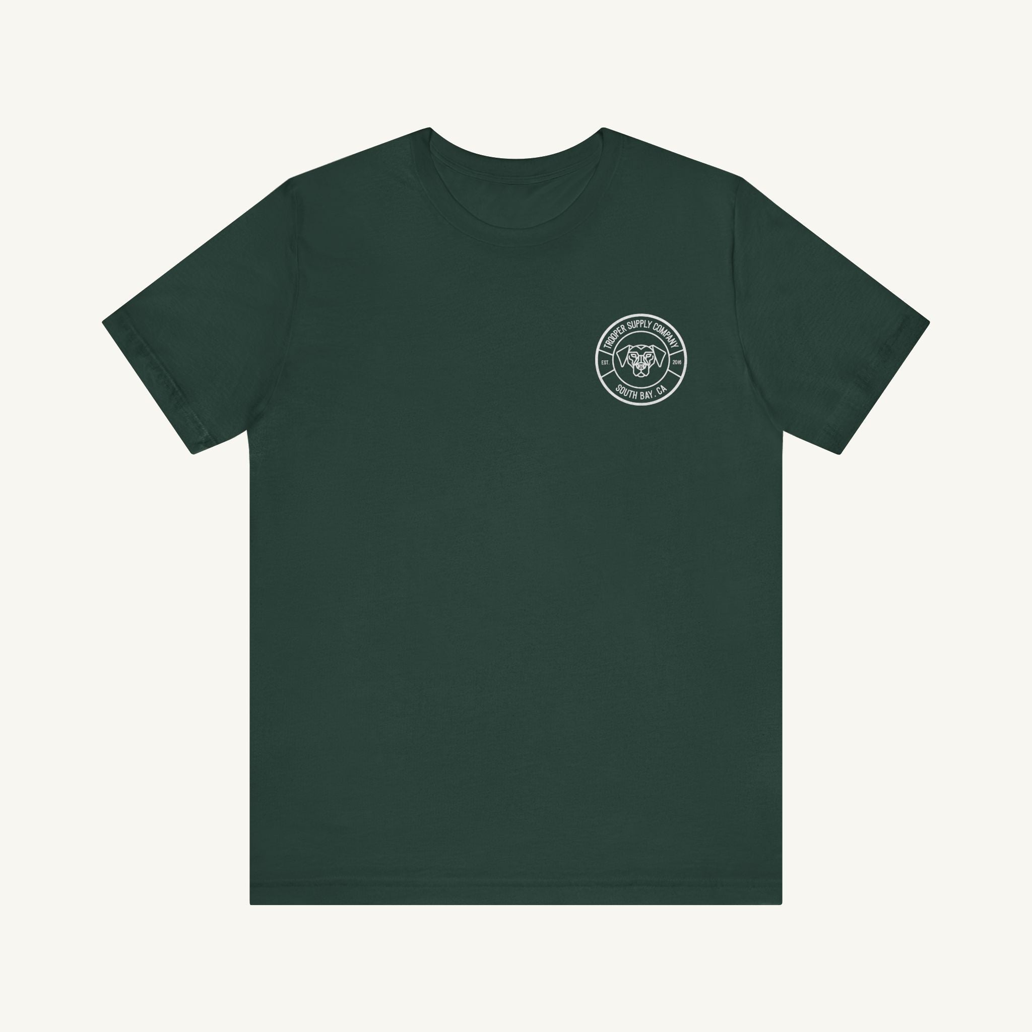Trooper Supply Co. Logo Tee — South Bay Dog Graphic T-Shirt