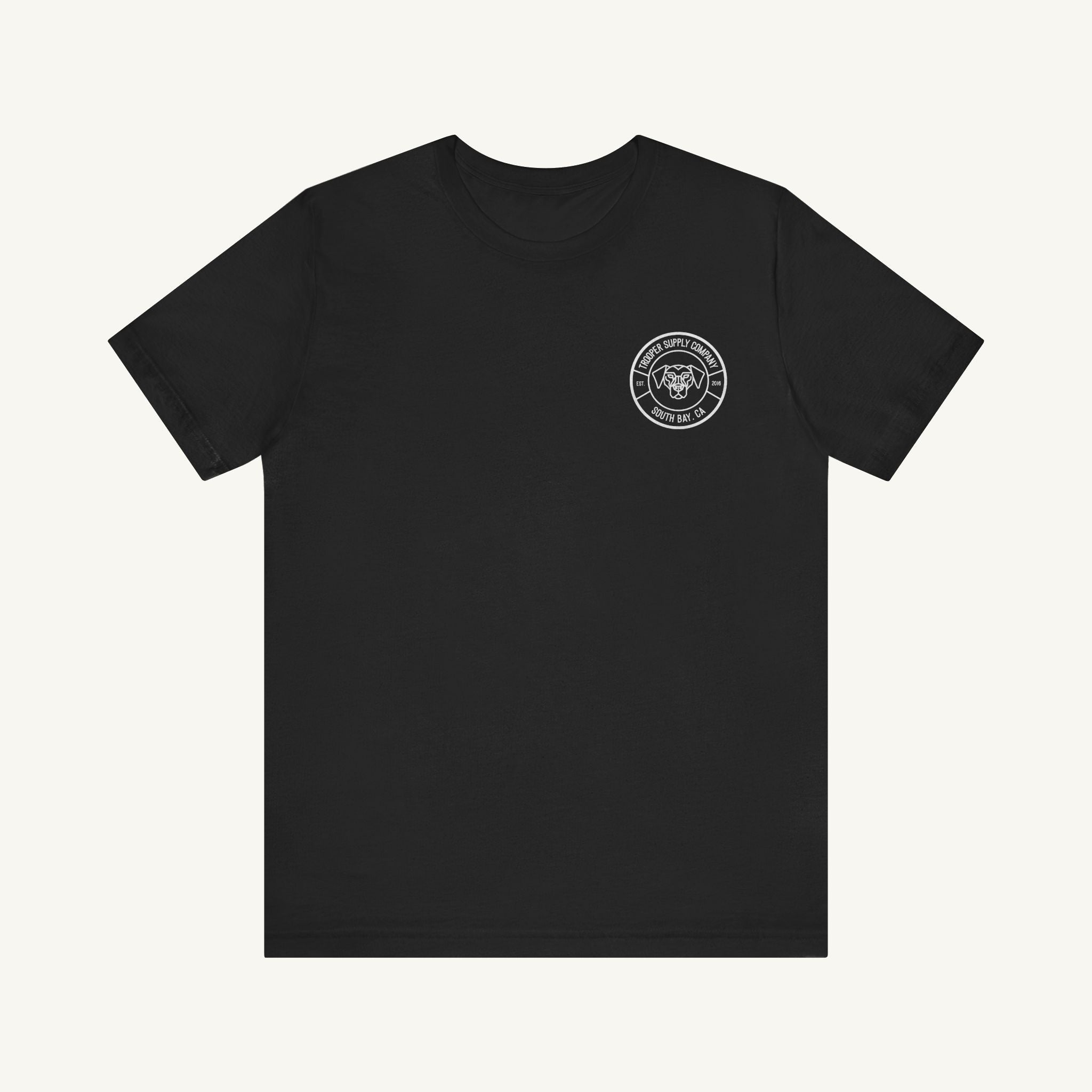 Trooper Supply Co. Logo Tee — South Bay Dog Graphic T-Shirt