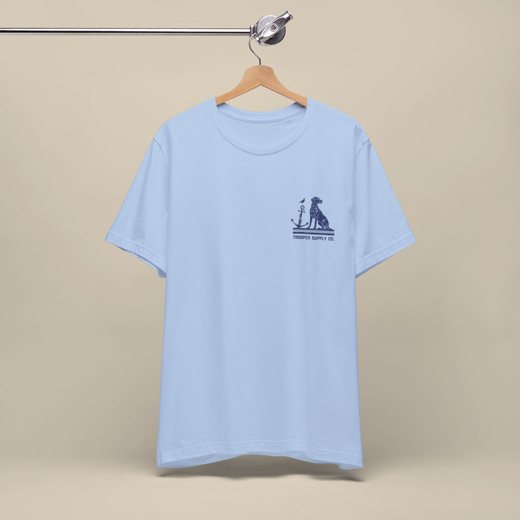 Salty Dogs Welcome - Canine Graphic Tee - Unisex Short Sleeve