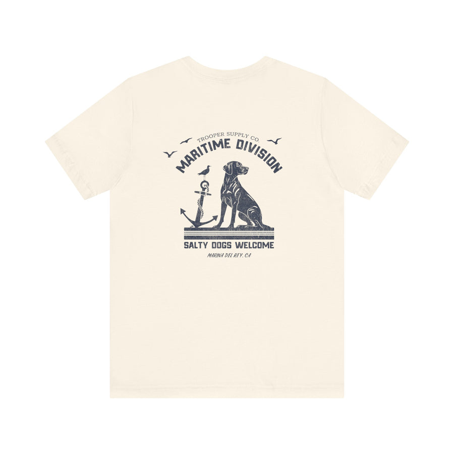 Maritime Division - Salty Dogs - Unisex Jersey Short Sleeve Canine Graphic Tee