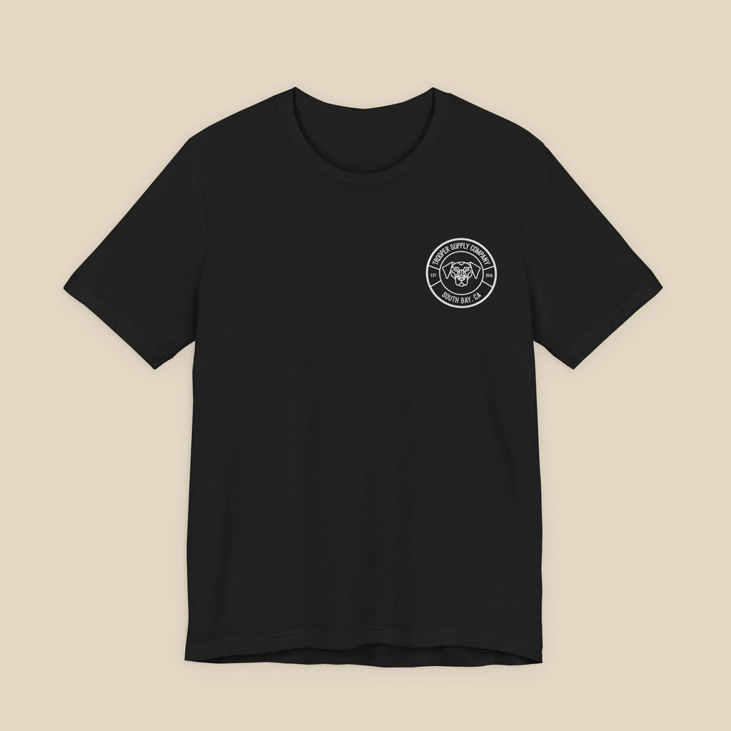Trooper Supply Co. Logo Tee — South Bay Dog Graphic T-Shirt