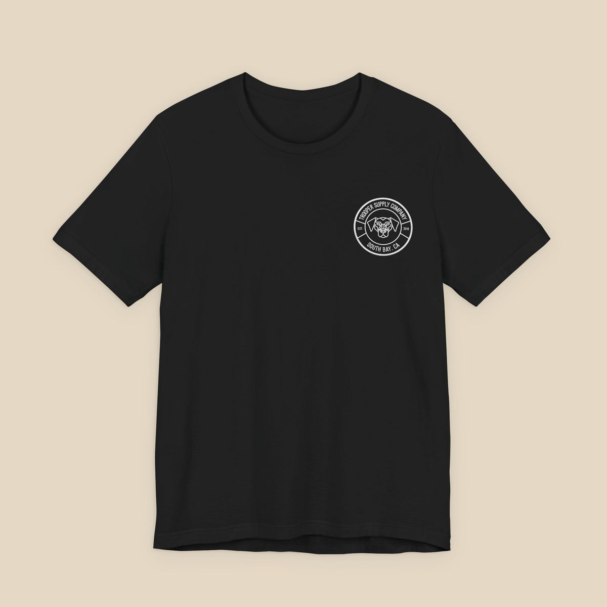 Trooper Supply Co. Logo Tee — South Bay Dog Graphic T-Shirt