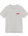 Saw Mill - Short Sleeve Vintage-Style Canine Lumberjack Graphic Tee - Back Print With Front Brand Emblem