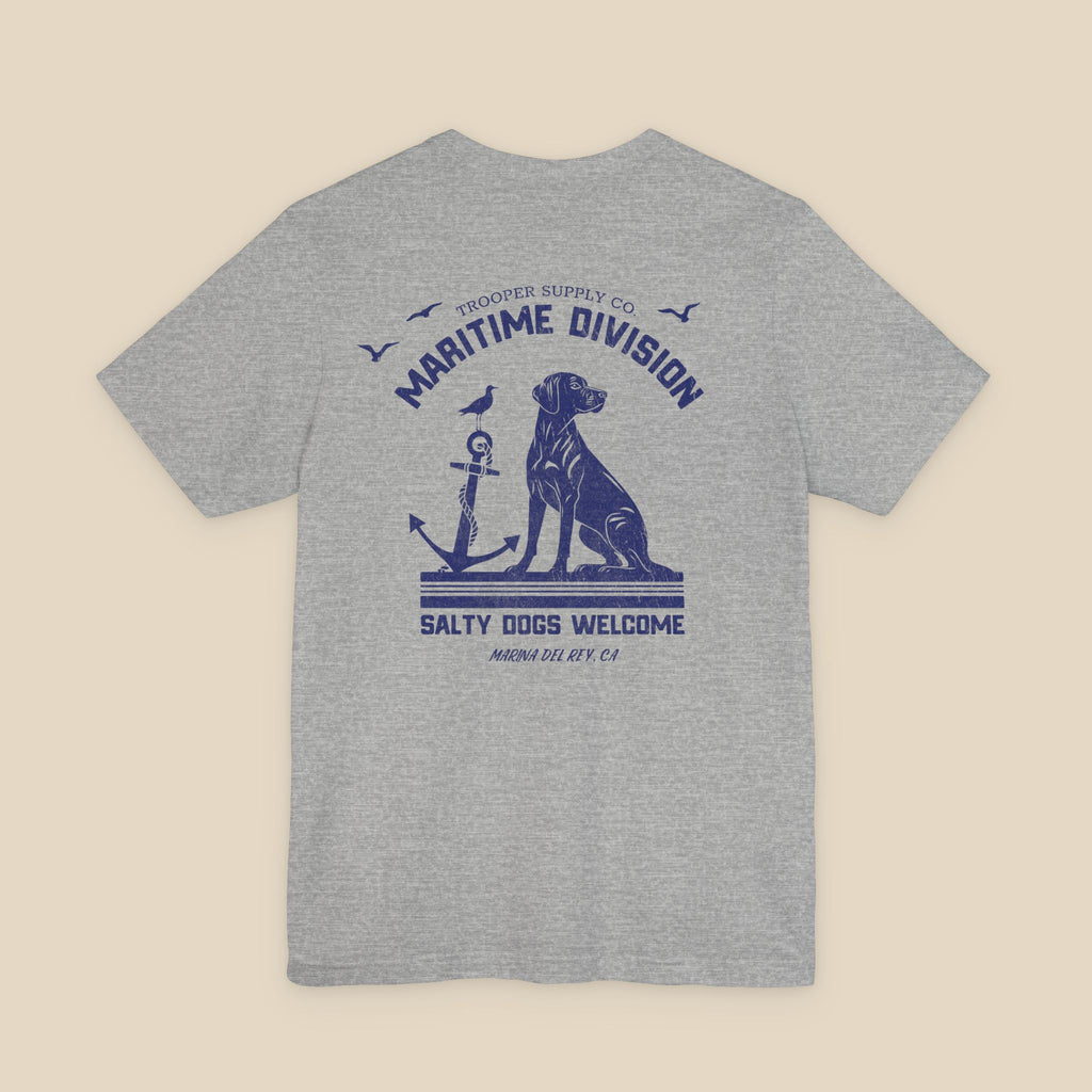 Salty Dogs Welcome - Canine Graphic Tee - Unisex Short Sleeve