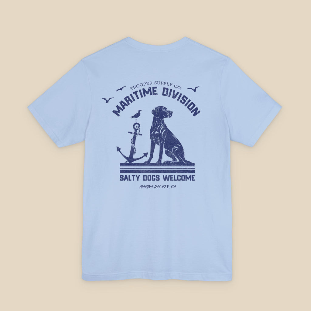Salty Dogs Welcome - Canine Graphic Tee - Unisex Short Sleeve