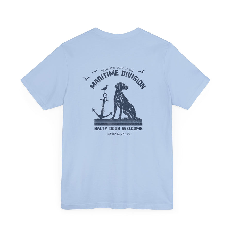 Maritime Division - Salty Dogs - Unisex Jersey Short Sleeve Canine Graphic Tee