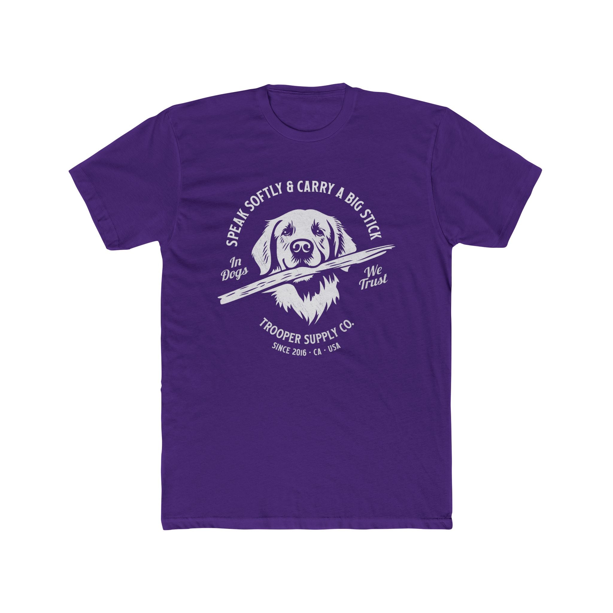 Golden Retriever Tee - Speak Softly and Carry A Big Stick