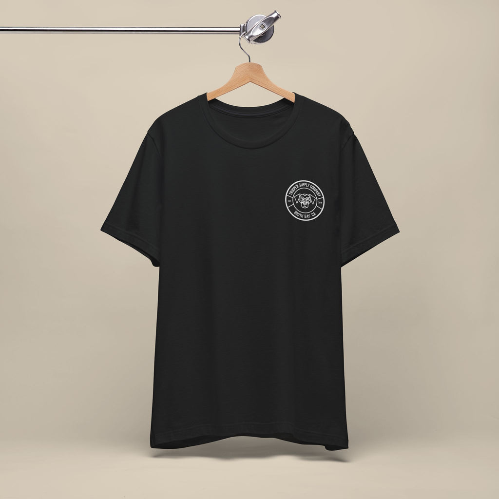 Trooper Supply Co. Logo Tee — South Bay Dog Graphic T-Shirt