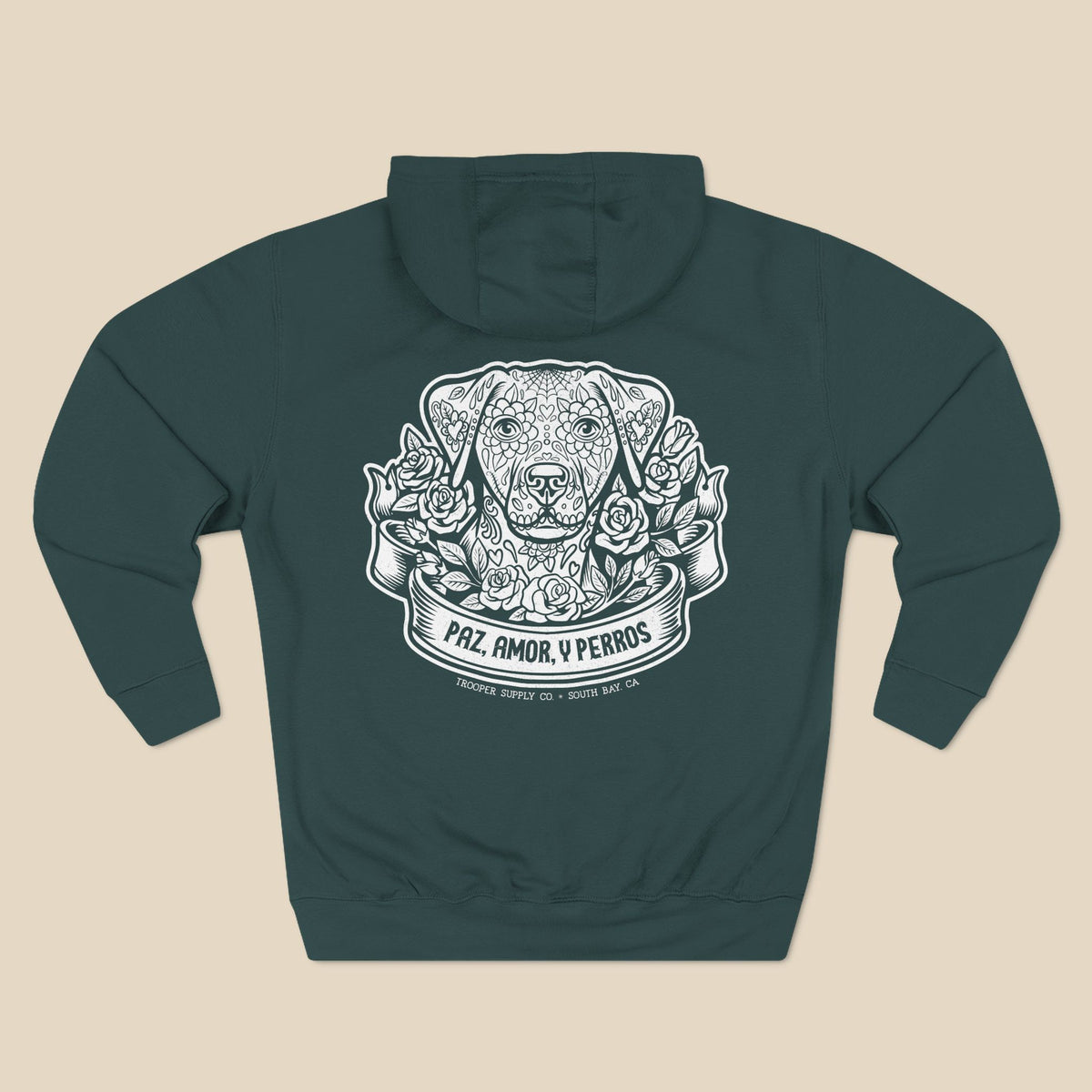 Paz, Amor Y Perros - Unisex Premium Pullover Hoodie