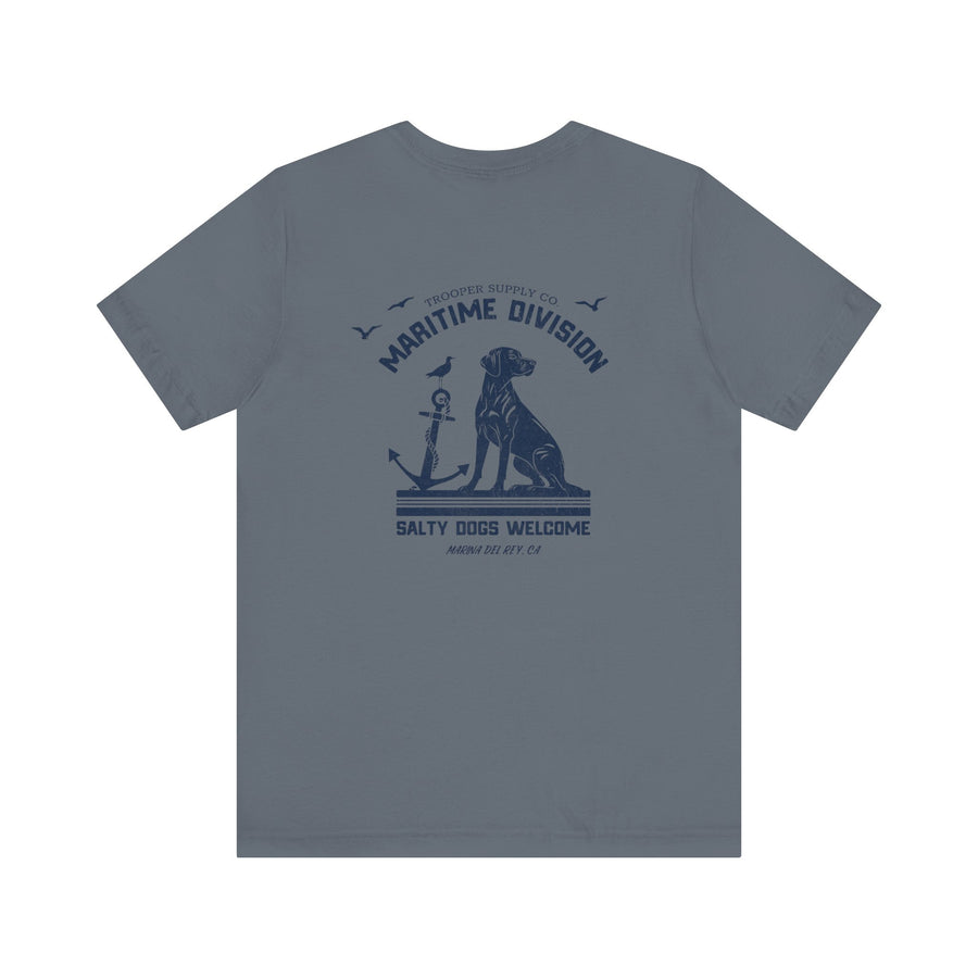 Maritime Division - Salty Dogs - Unisex Jersey Short Sleeve Canine Graphic Tee