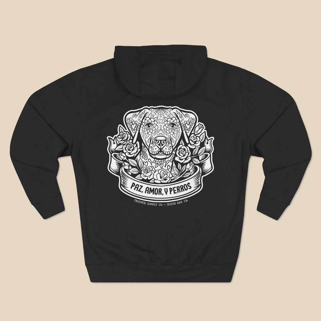 Paz, Amor Y Perros - Unisex Premium Pullover Hoodie