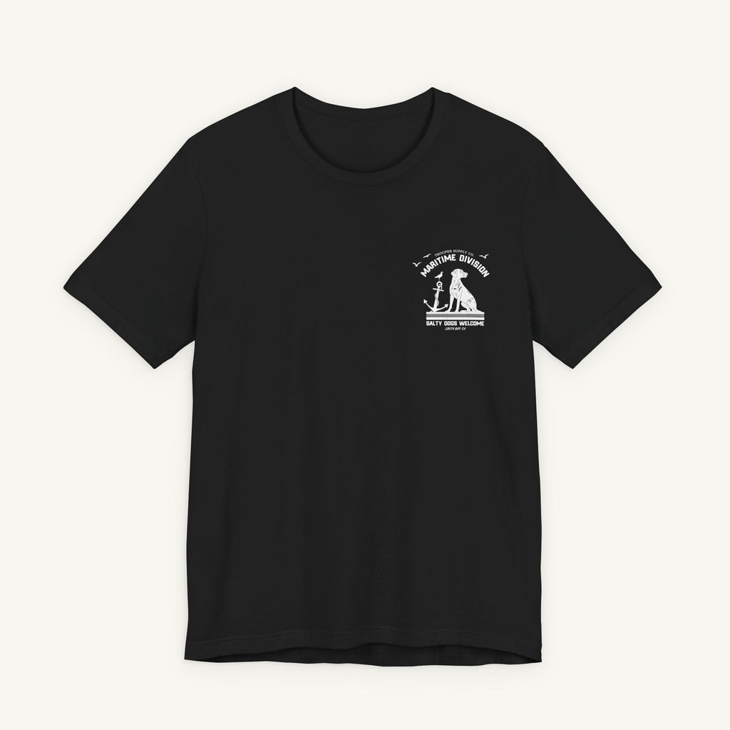 Salty Dogs Welcome - Canine Graphic Tee - Unisex Short Sleeve
