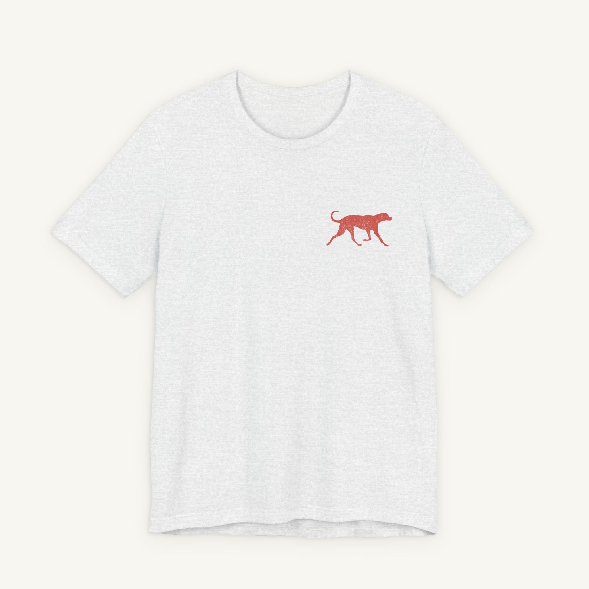 Saw Mill - Short Sleeve Vintage-Style Canine Lumberjack Graphic Tee - Back Print With Front Brand Emblem