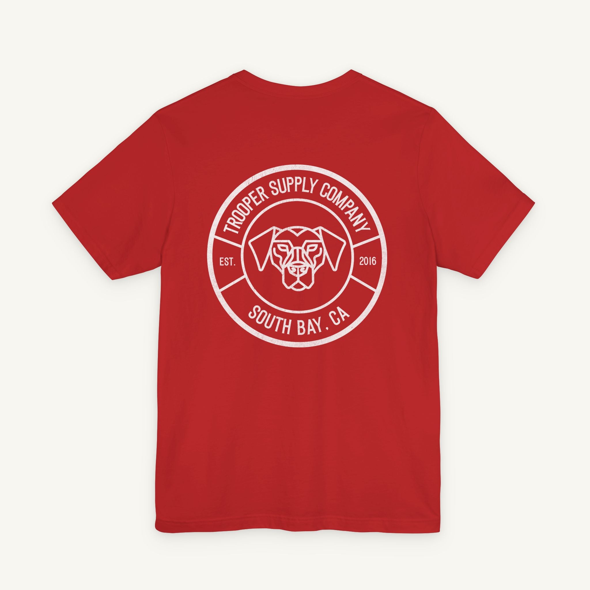 Trooper Supply Co. Logo Tee — South Bay Dog Graphic T-Shirt