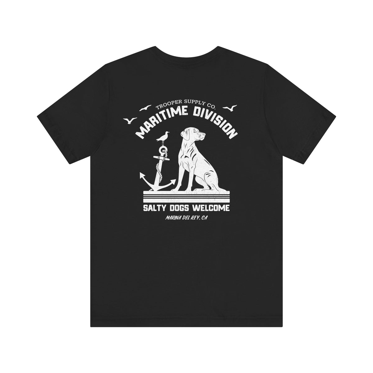 Salty Dogs Welcome - Canine Graphic Tee - Unisex Short Sleeve