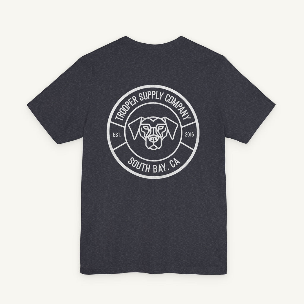 Trooper Supply Co. Logo Tee — South Bay Dog Graphic T-Shirt