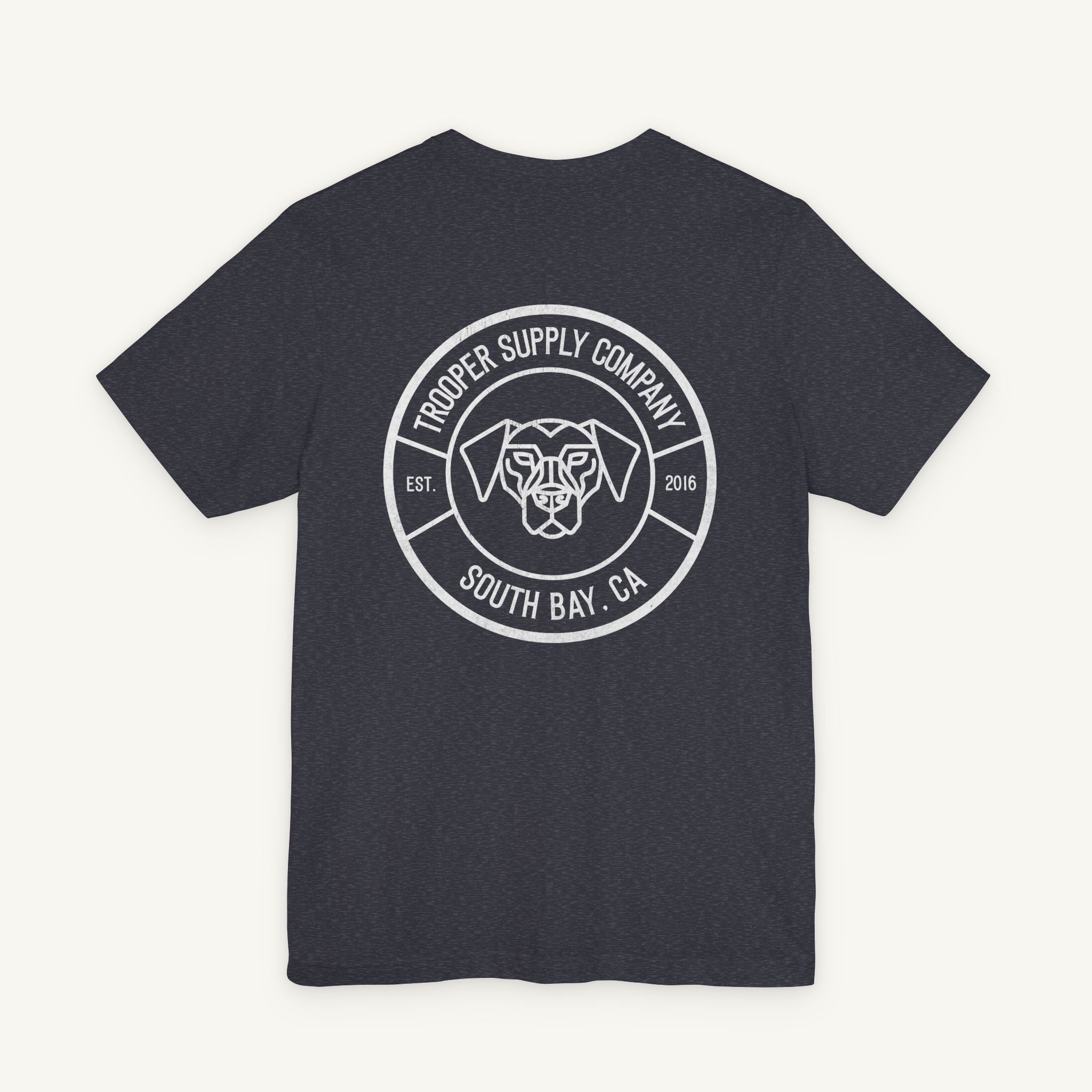 Trooper Supply Co. Logo Tee — South Bay Dog Graphic T-Shirt