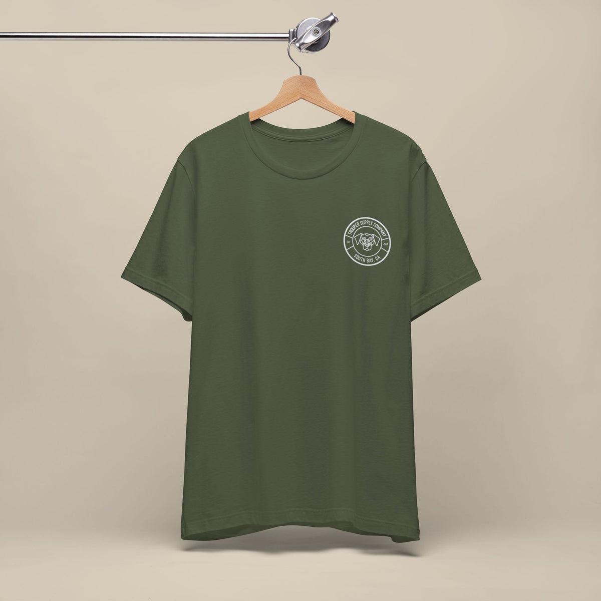 Trooper Supply Co. Logo Tee — South Bay Dog Graphic T-Shirt