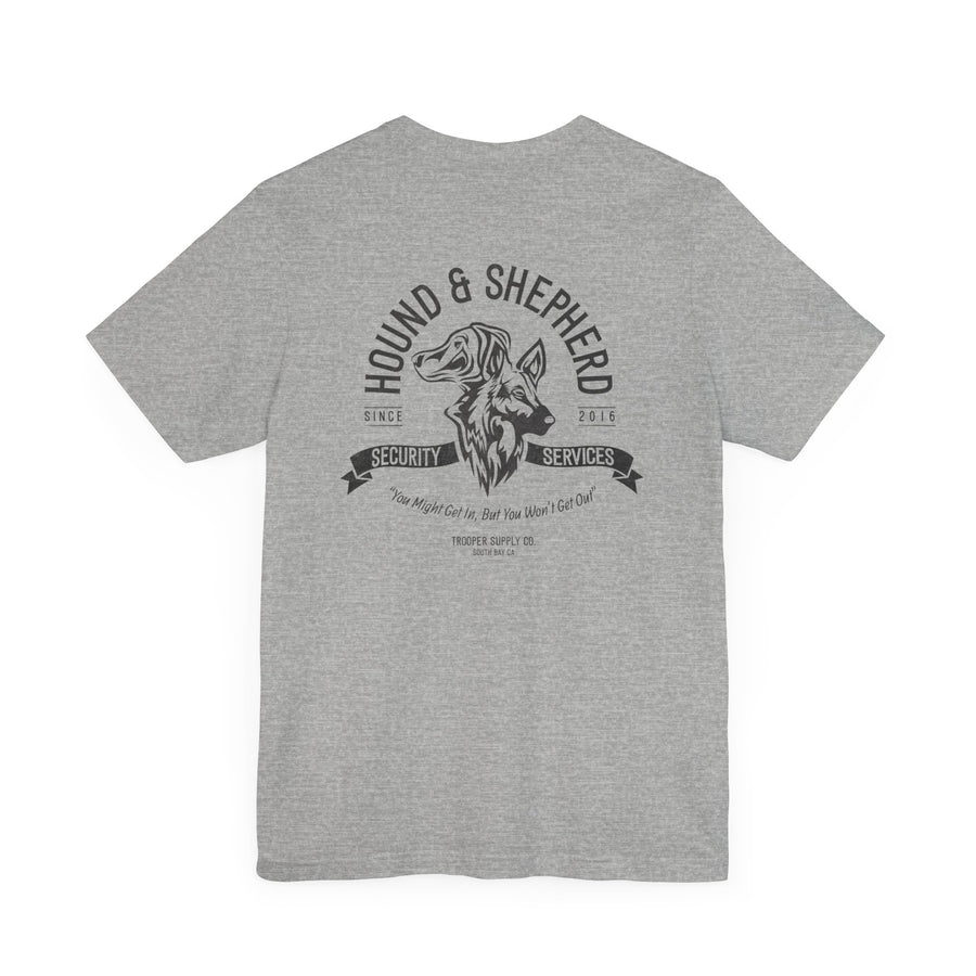 Hound & Shepherd Security Services - Unisex Jersey Short Sleeve Canine Graphic Tee