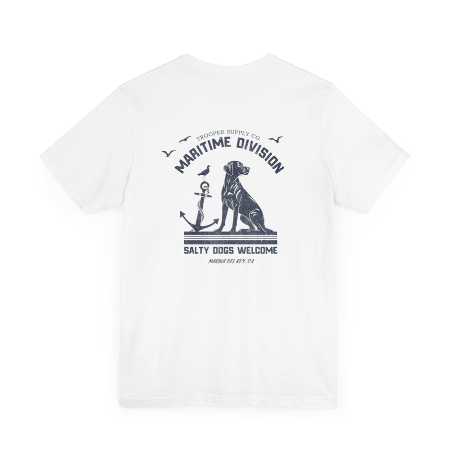 Maritime Division - Salty Dogs - Unisex Jersey Short Sleeve Canine Graphic Tee