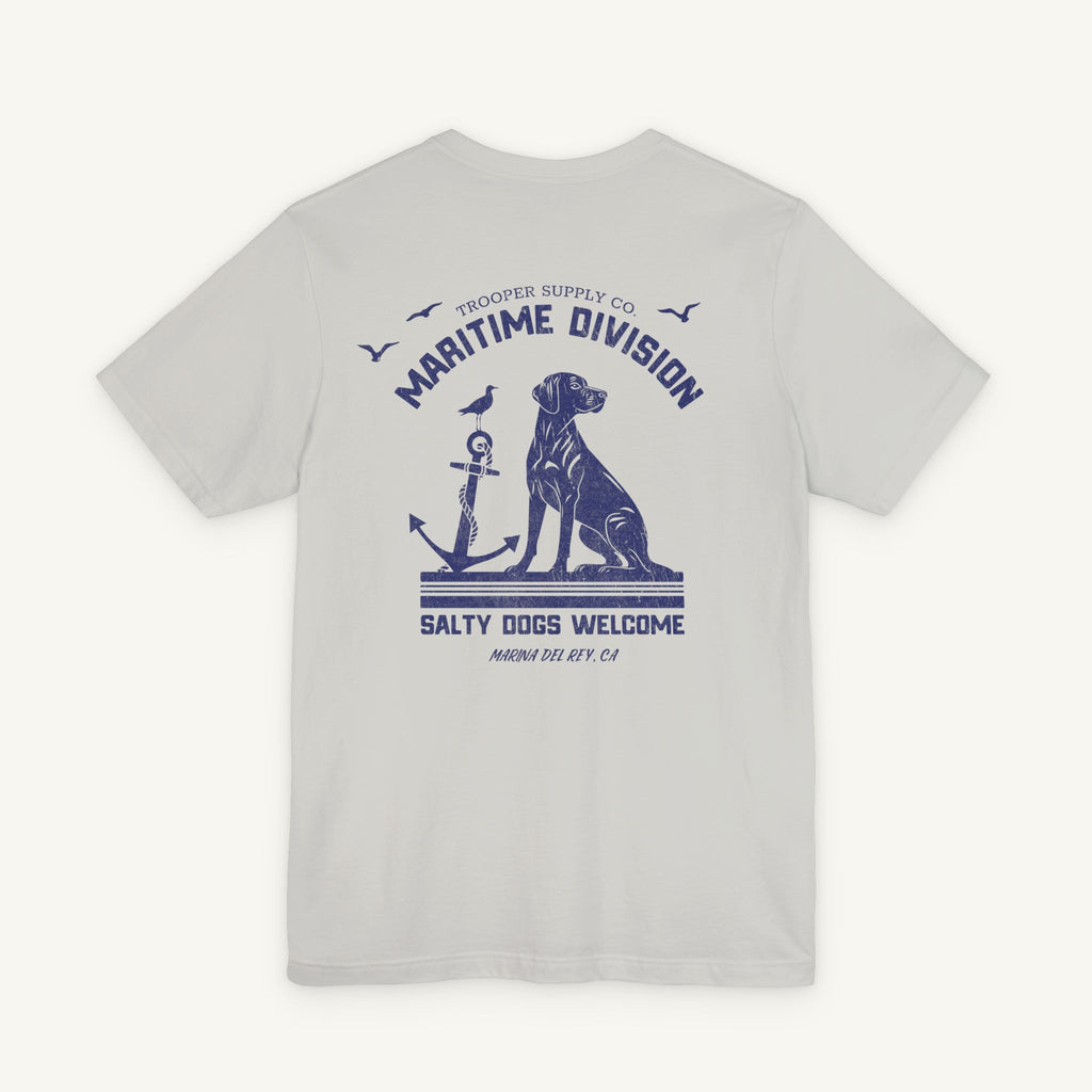 Salty Dogs Welcome - Canine Graphic Tee - Unisex Short Sleeve