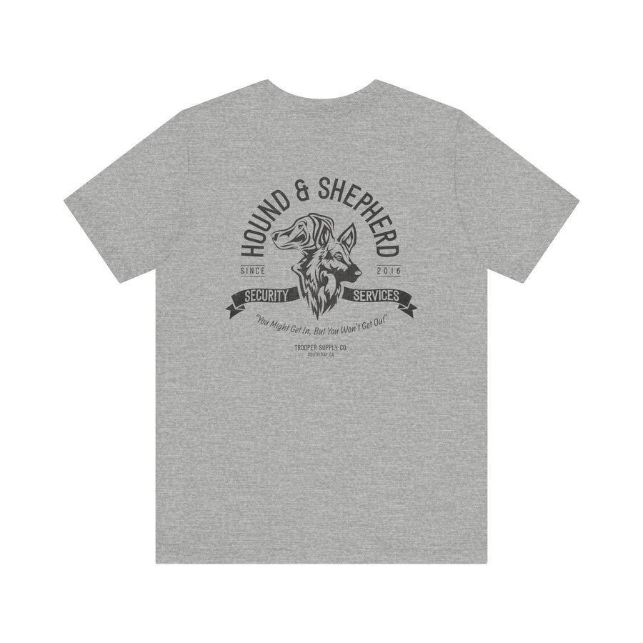 Hound & Shepherd Security Services - Unisex Jersey Short Sleeve Canine Graphic Tee