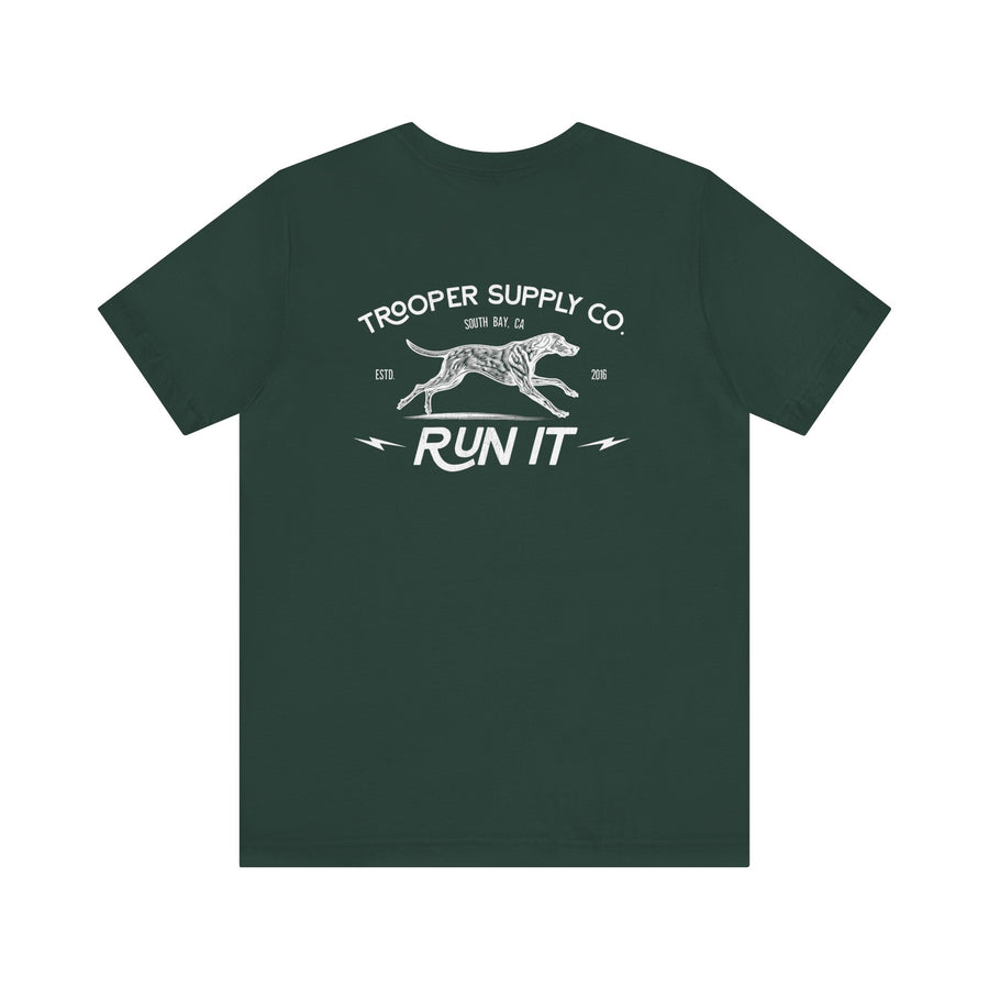 Run It - Unisex Jersey Short Sleeve Vintage Dog Graphic Tee