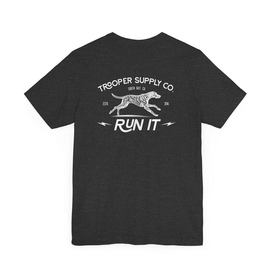 Run It - Unisex Jersey Short Sleeve Vintage Dog Graphic Tee