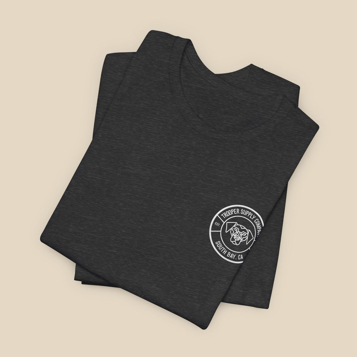 Trooper Supply Co. Logo Tee — South Bay Dog Graphic T-Shirt