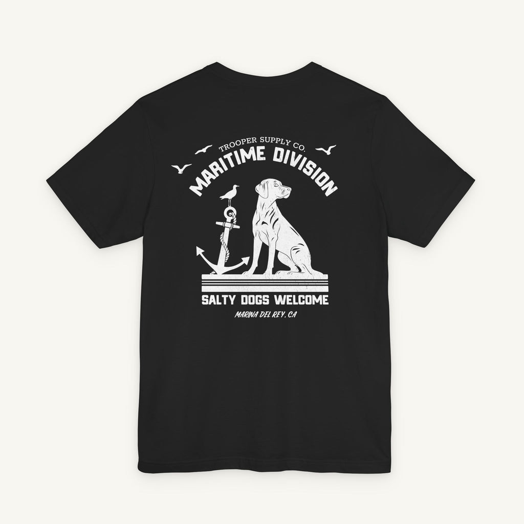Salty Dogs Welcome - Canine Graphic Tee - Unisex Short Sleeve