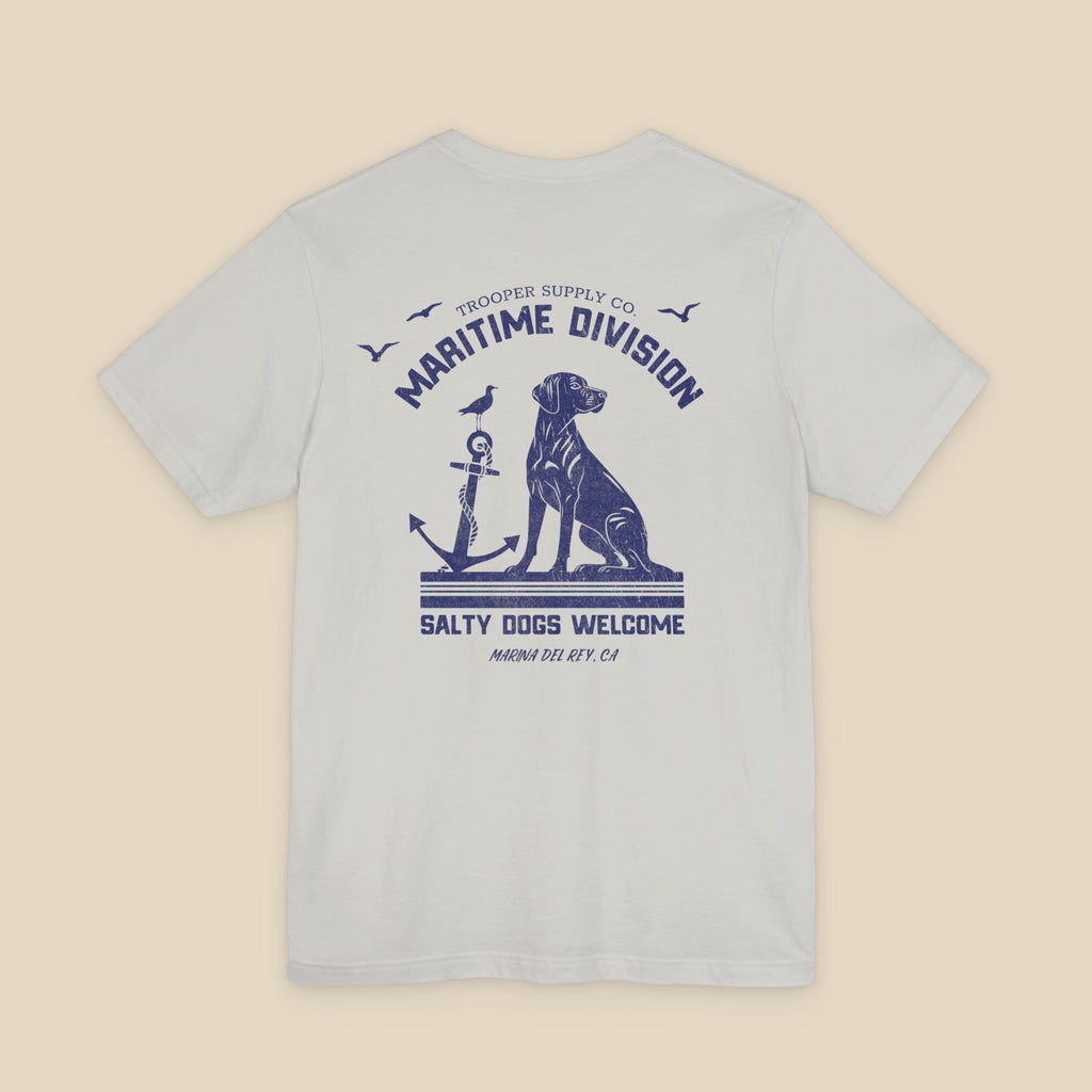 Salty Dogs Welcome - Canine Graphic Tee - Unisex Short Sleeve