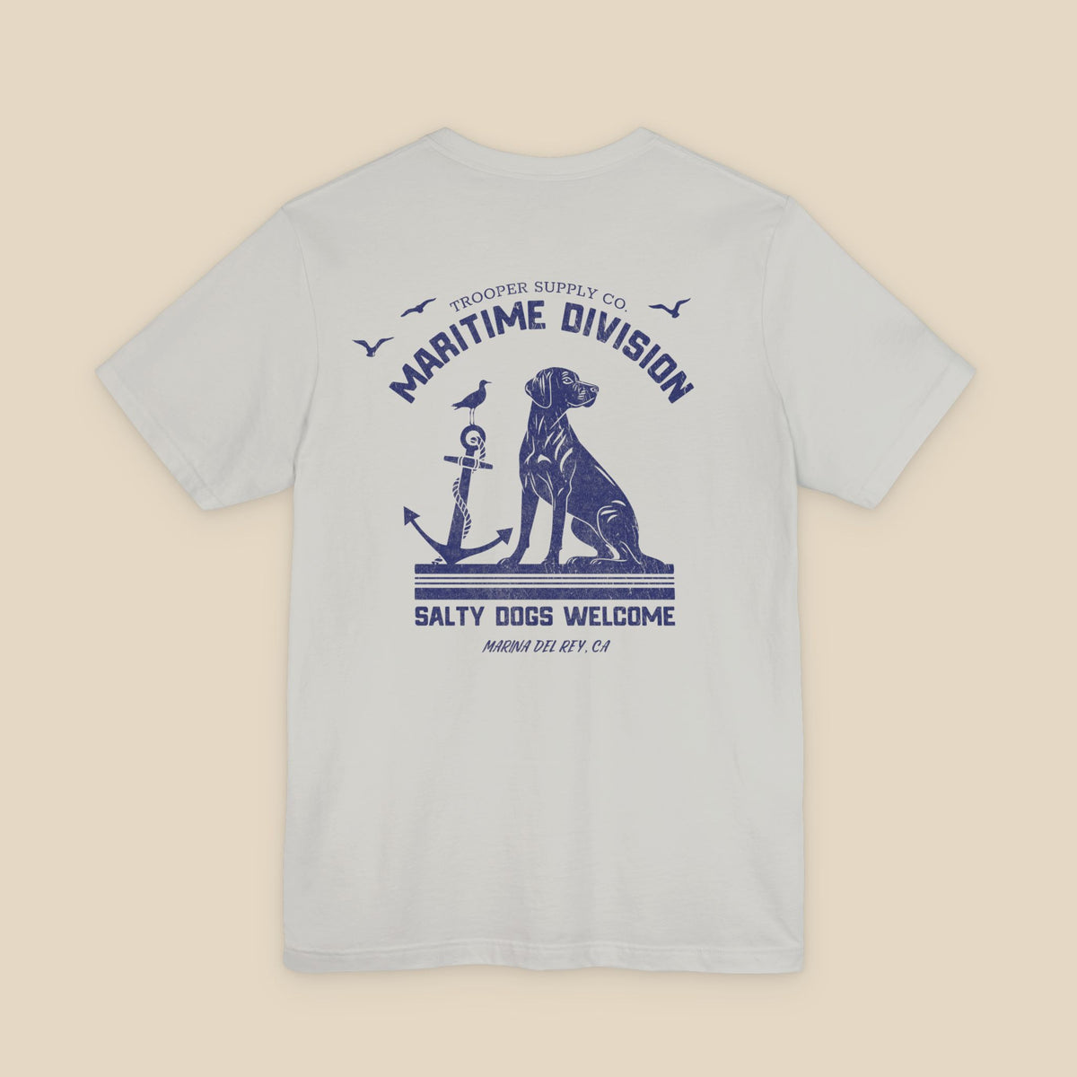 Salty Dogs Welcome - Canine Graphic Tee - Unisex Short Sleeve