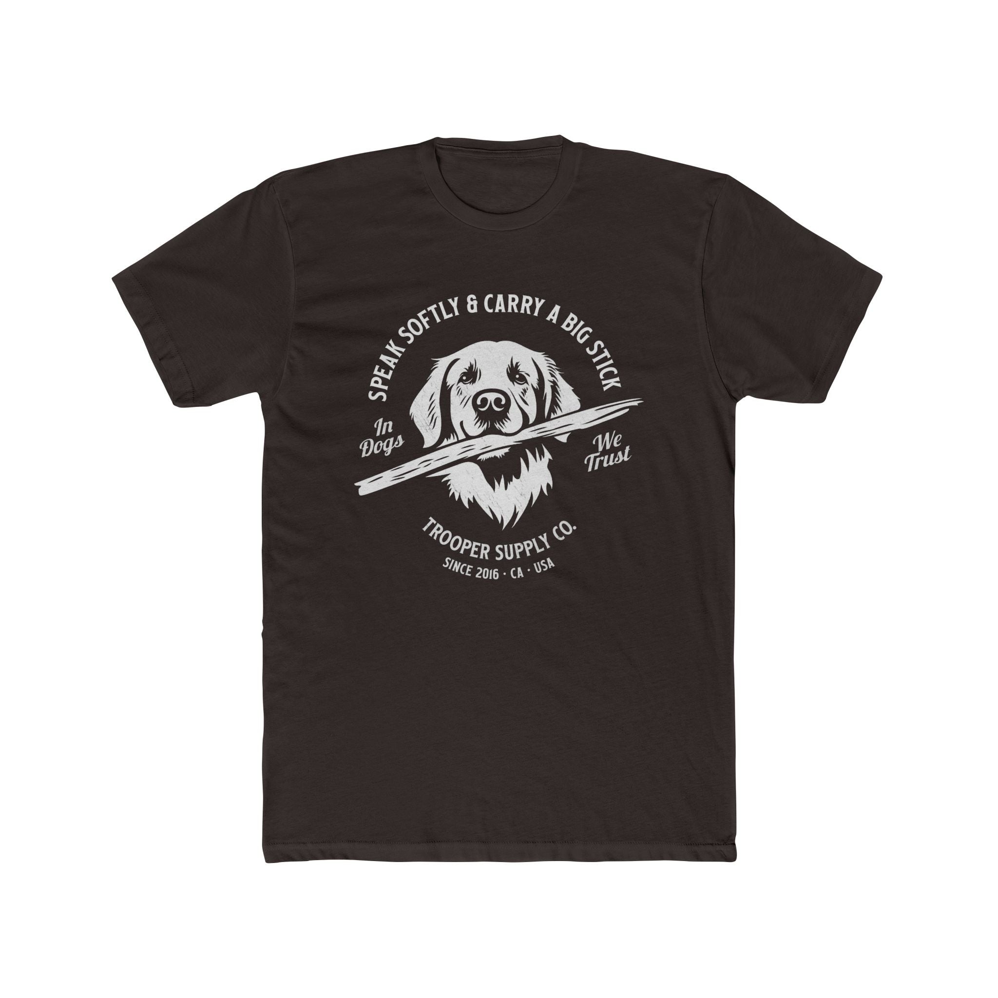 Golden Retriever Tee - Speak Softly and Carry A Big Stick