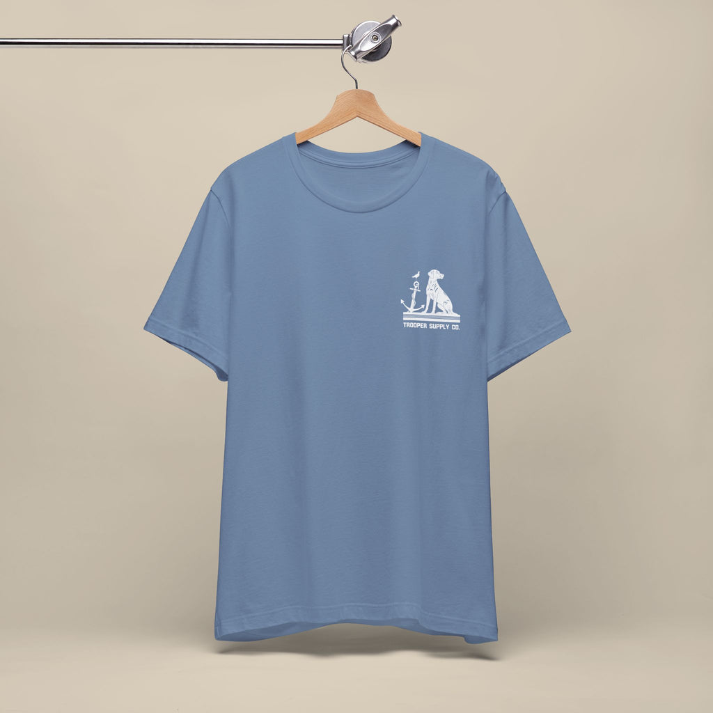 Salty Dogs Welcome - Canine Graphic Tee - Unisex Short Sleeve