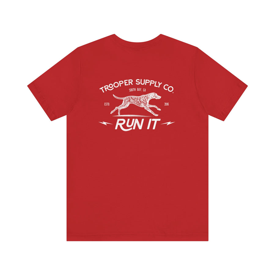 Run It - Unisex Jersey Short Sleeve Vintage Dog Graphic Tee