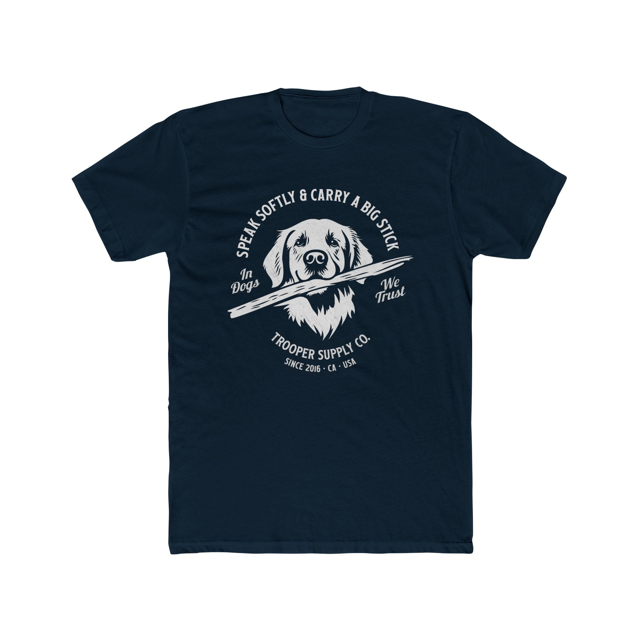 Golden Retriever Tee - Speak Softly and Carry A Big Stick