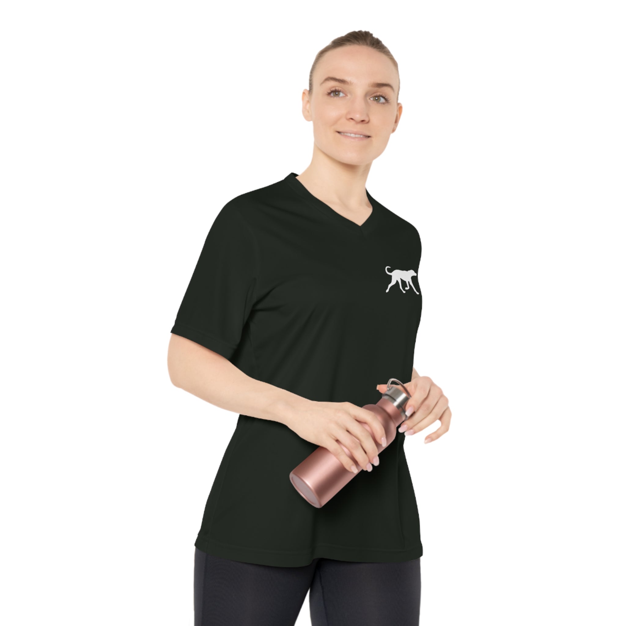 Loyal To The Bone - Women's Performance V-Neck Gym Workout T-Shirt