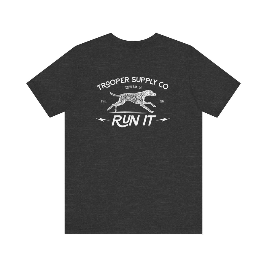 Run It - Unisex Jersey Short Sleeve Vintage Dog Graphic Tee