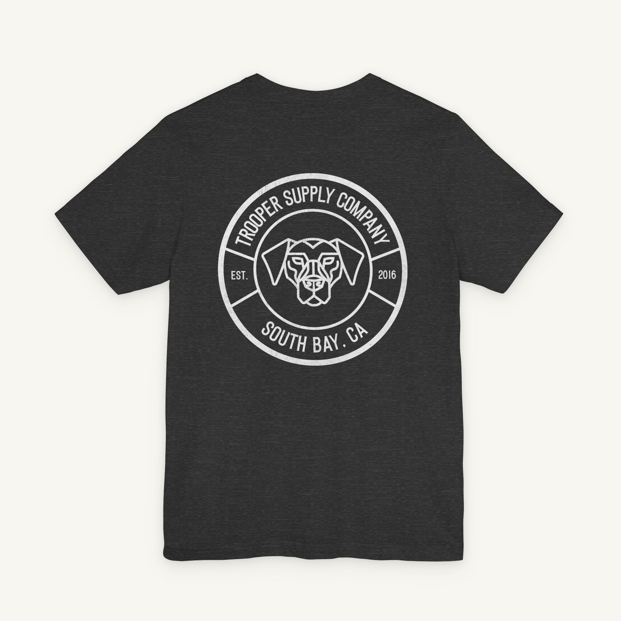 Trooper Supply Co. Logo Tee — South Bay Dog Graphic T-Shirt