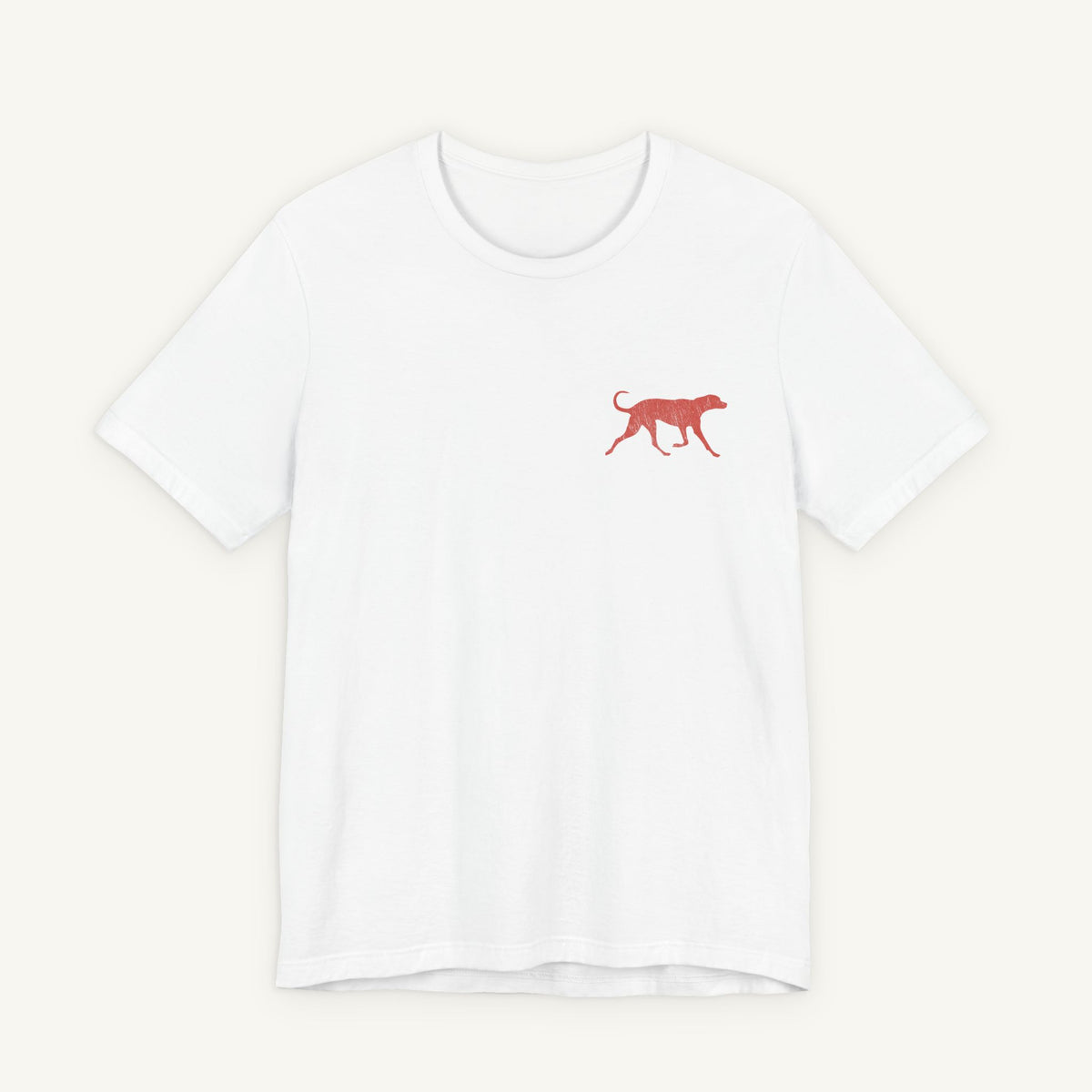 Saw Mill - Short Sleeve Vintage-Style Canine Lumberjack Graphic Tee - Back Print With Front Brand Emblem
