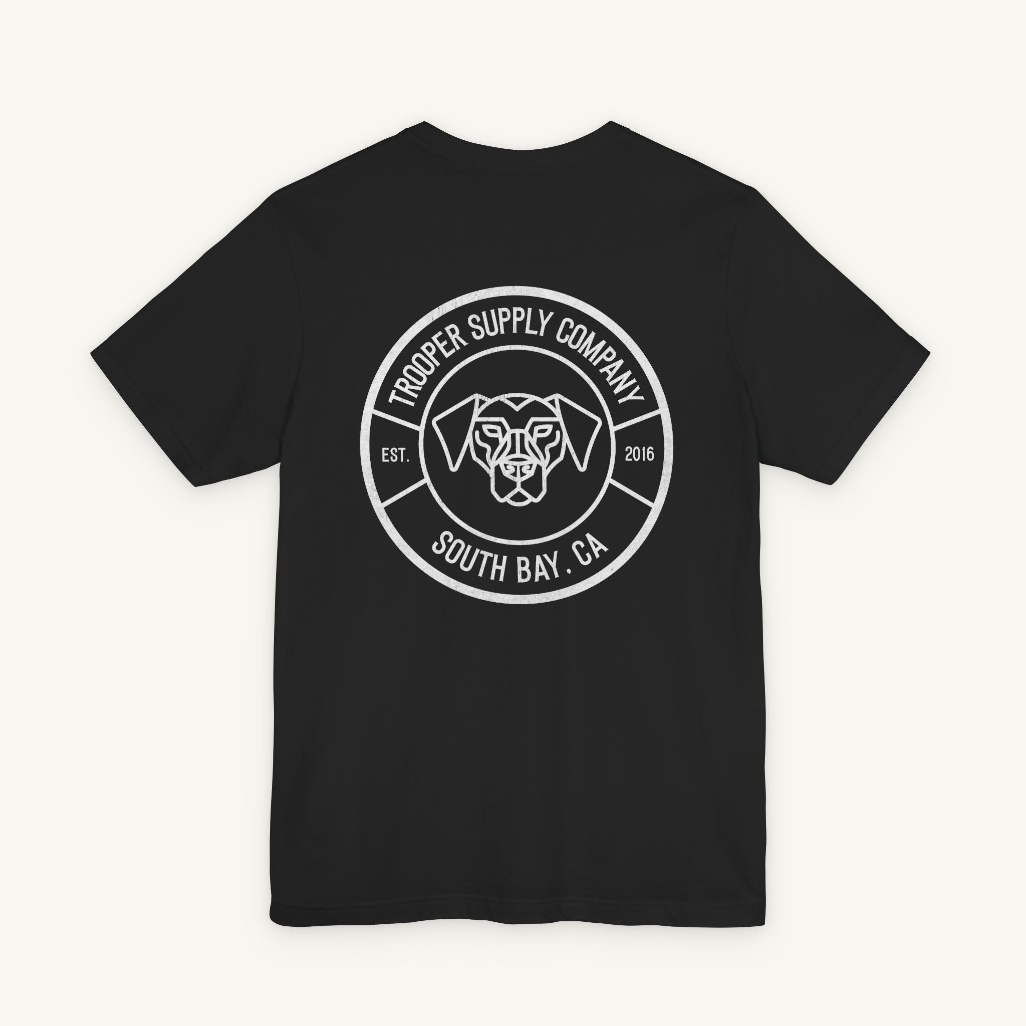 Trooper Supply Co. Logo Tee — South Bay Dog Graphic T-Shirt