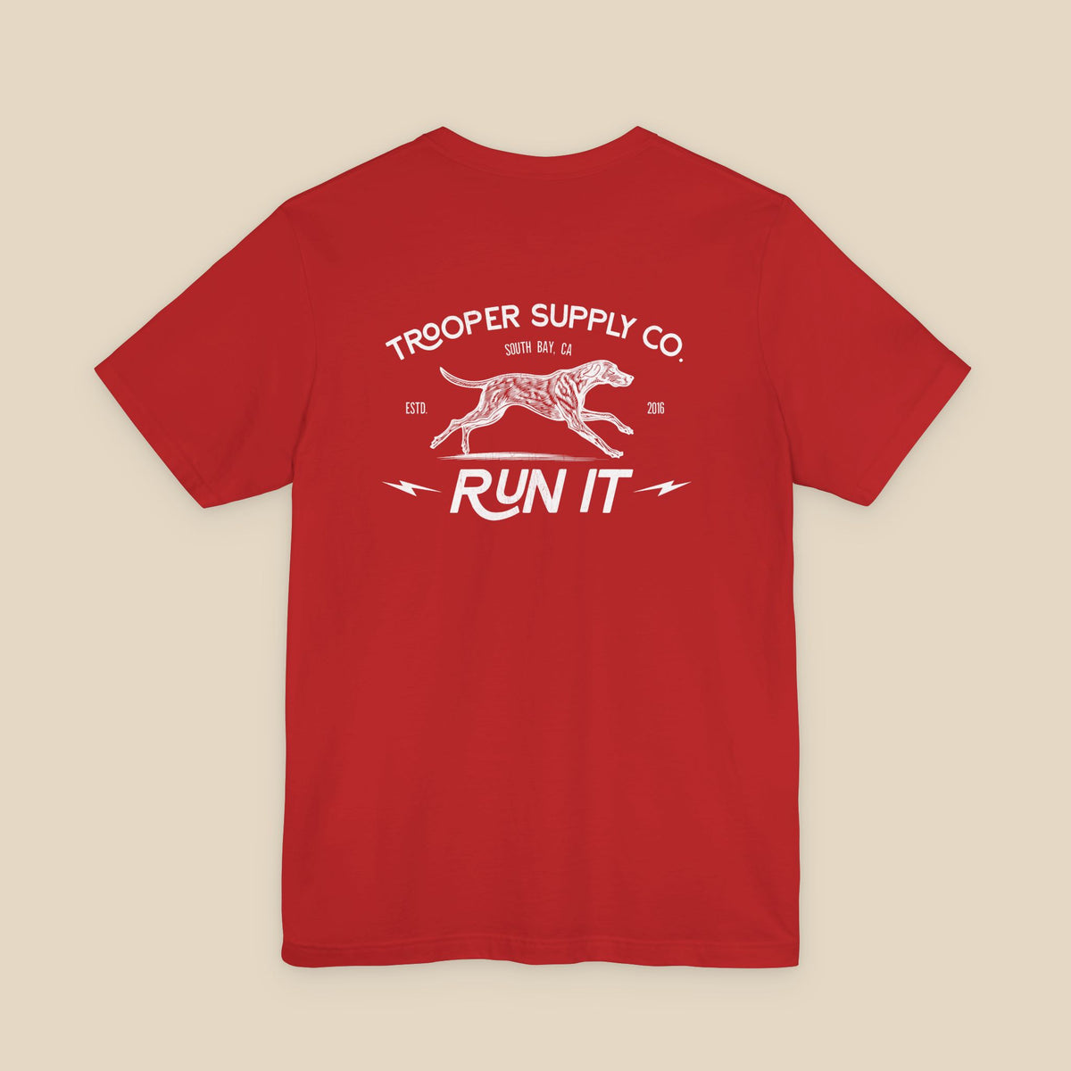 Run It - Unisex Jersey Short Sleeve Vintage Dog Graphic Tee