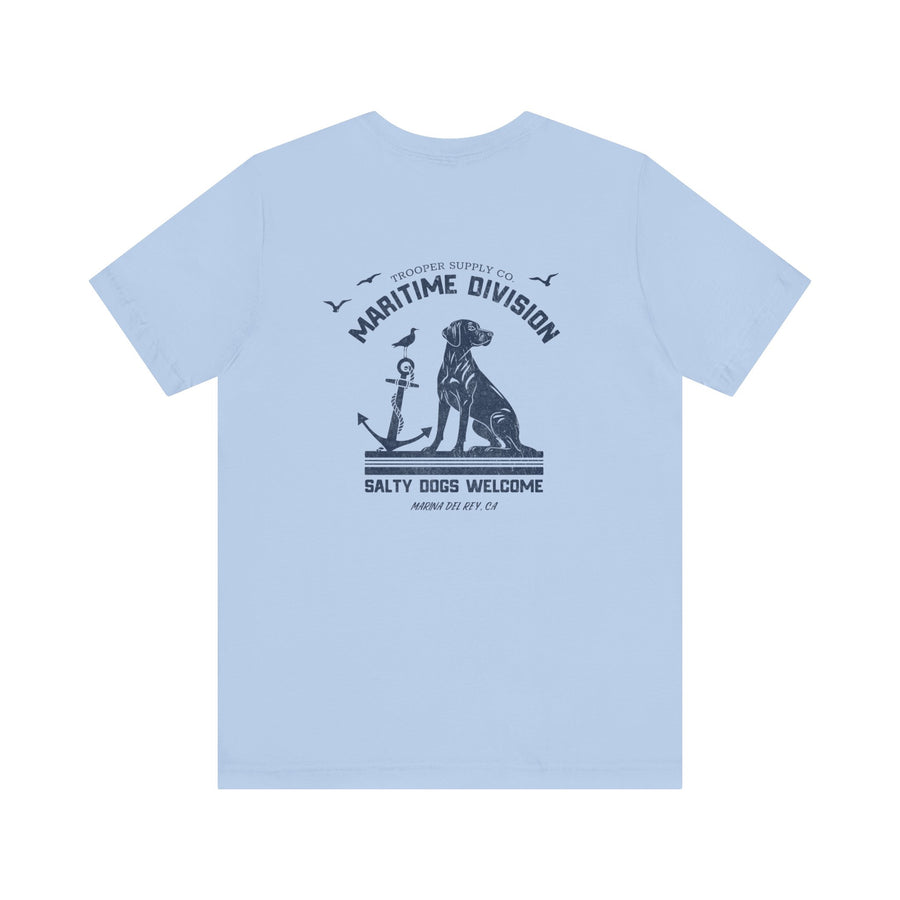 Maritime Division - Salty Dogs - Unisex Jersey Short Sleeve Canine Graphic Tee